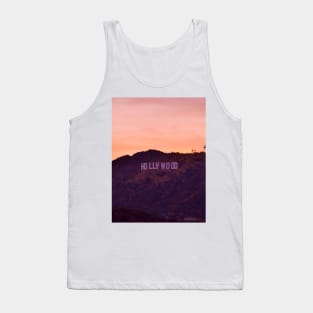 Hollywood sign sunset Tank Top